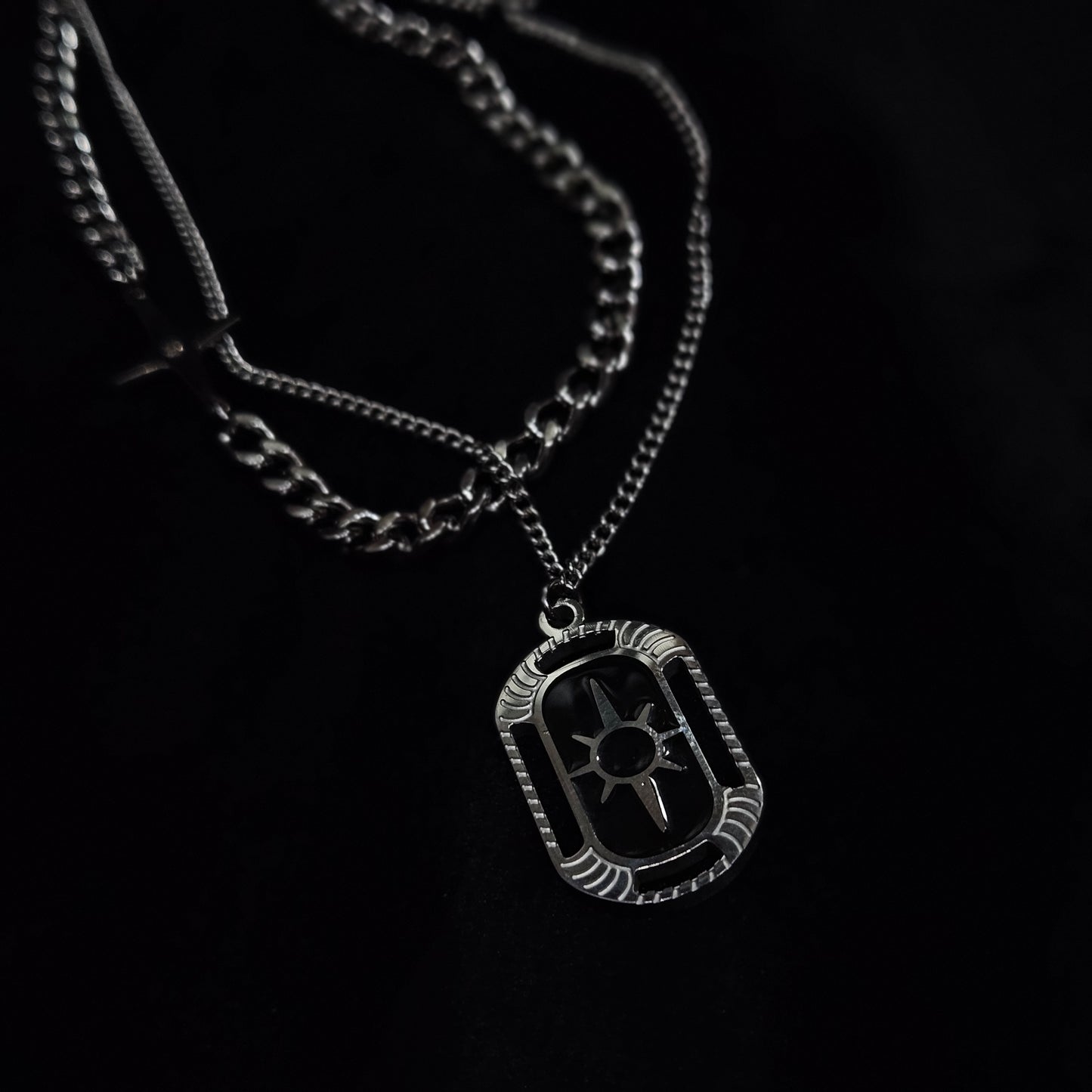 Radiant Solar Crest Dog Tag