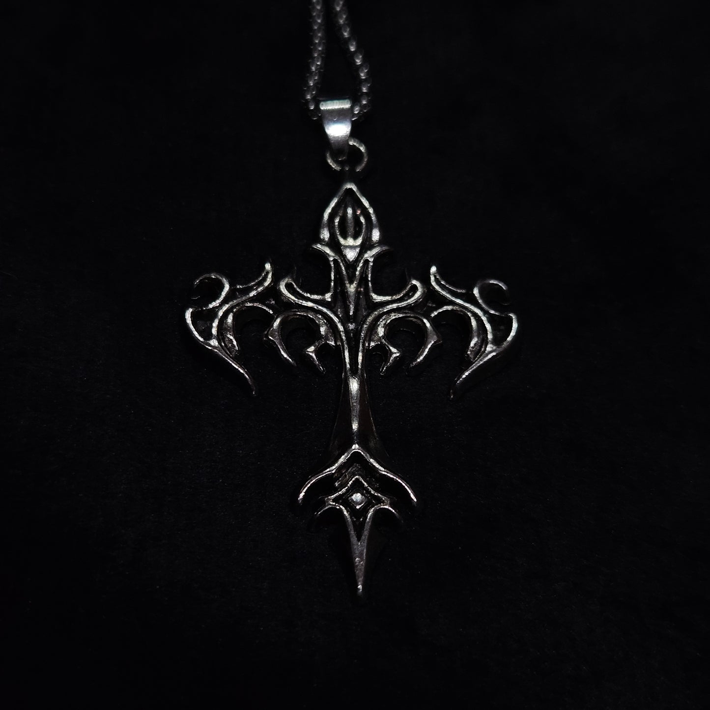 Vines of Thorns Gothic Cross Pendant