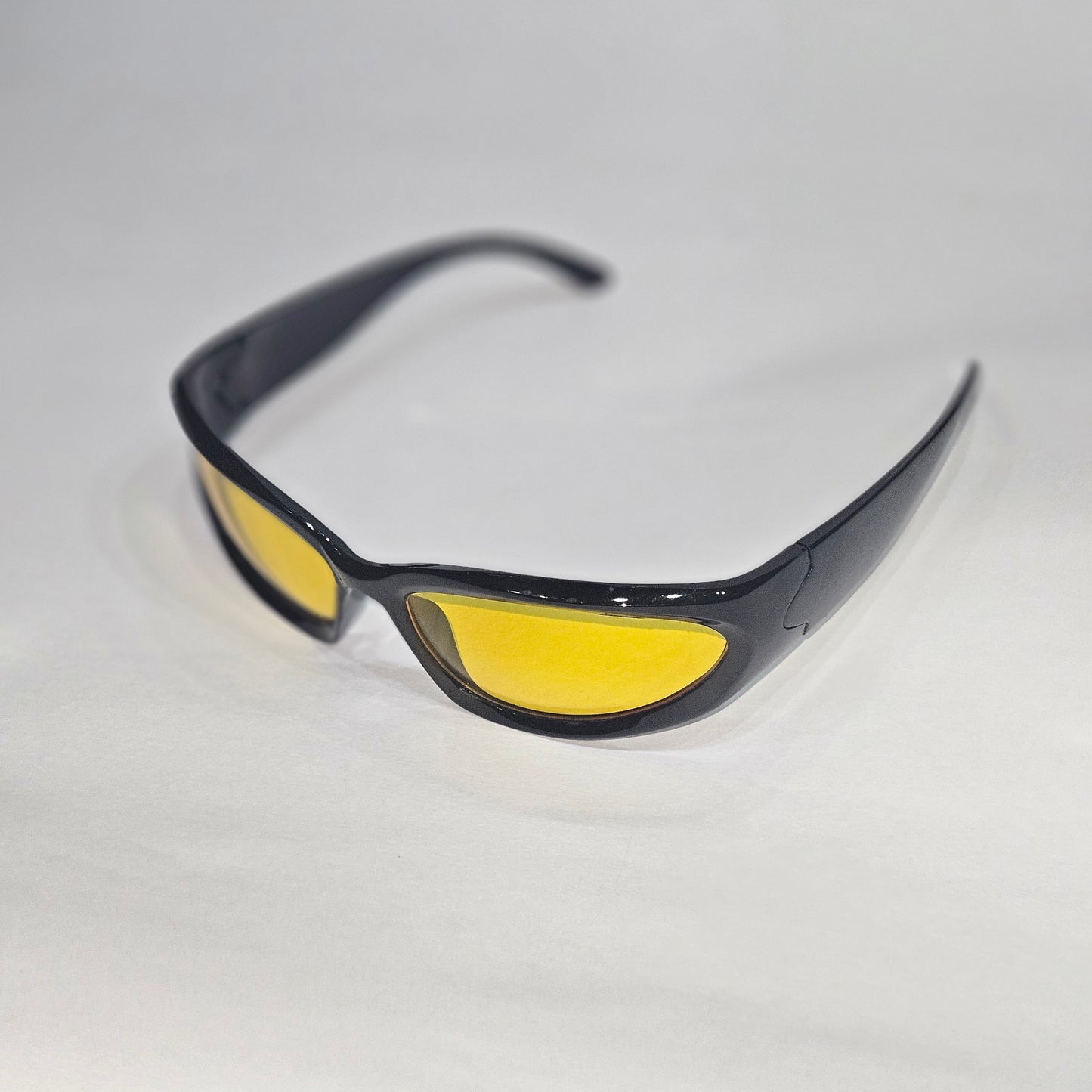Amber Flare High-Contrast Wraps Sunglass