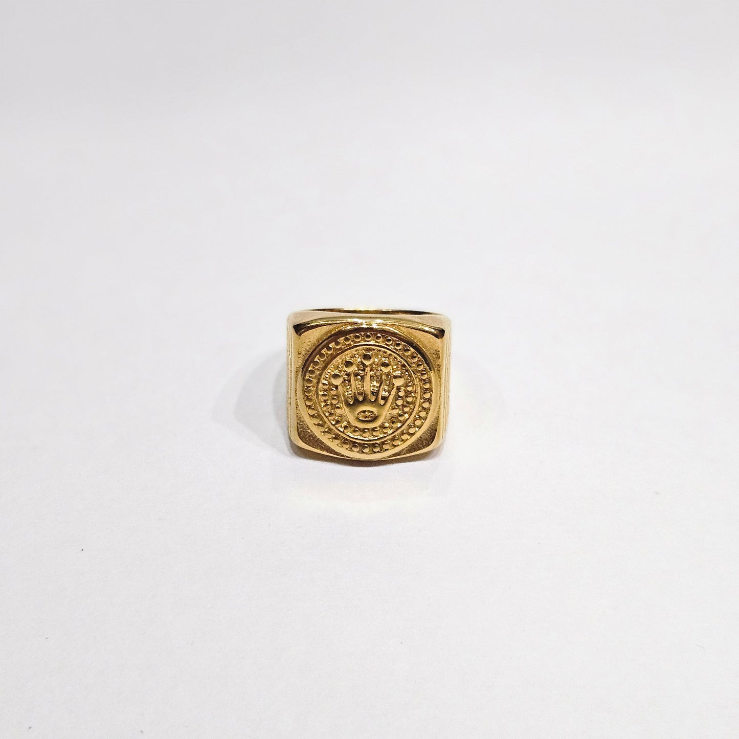 Monarch Sovereign Ring – 18K Gold Tone Crown Edition