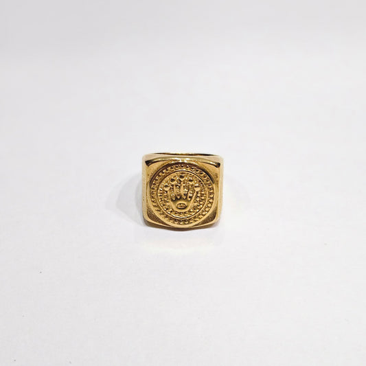 Monarch Sovereign Ring – 18K Gold Tone Crown Edition