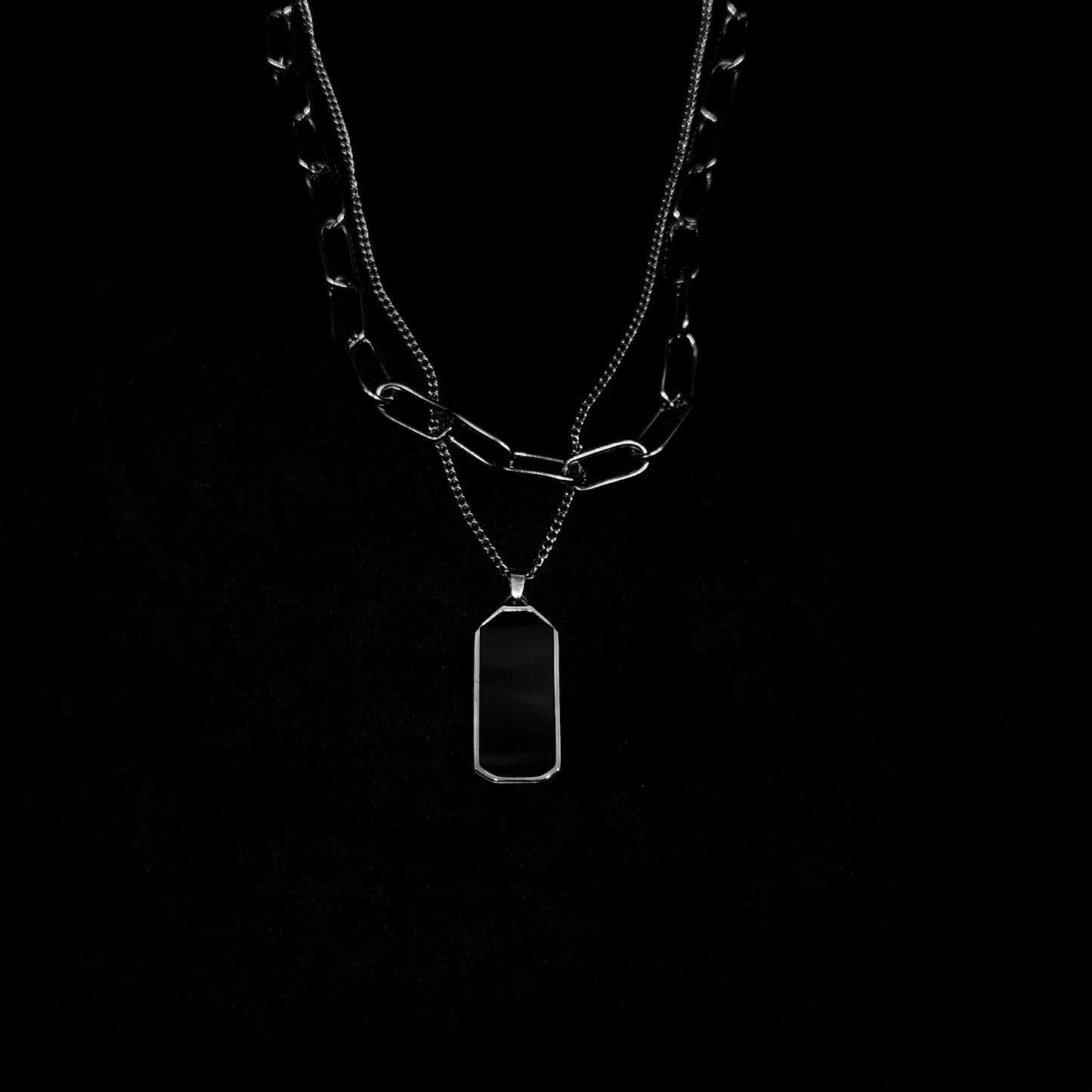 Midnight Monolith Geometric Tag