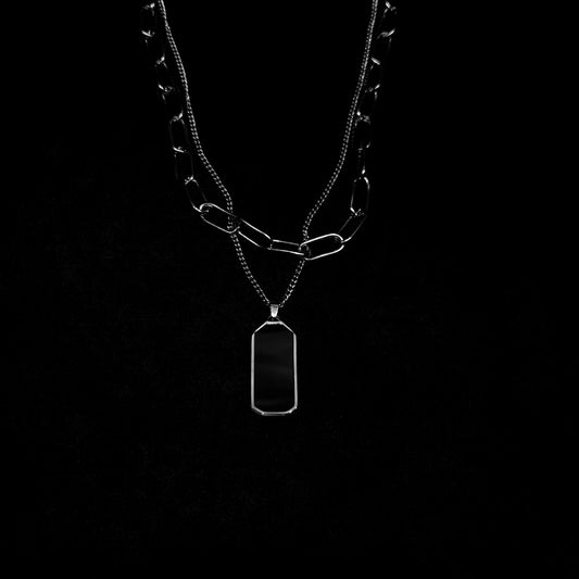Midnight Monolith Geometric Tag