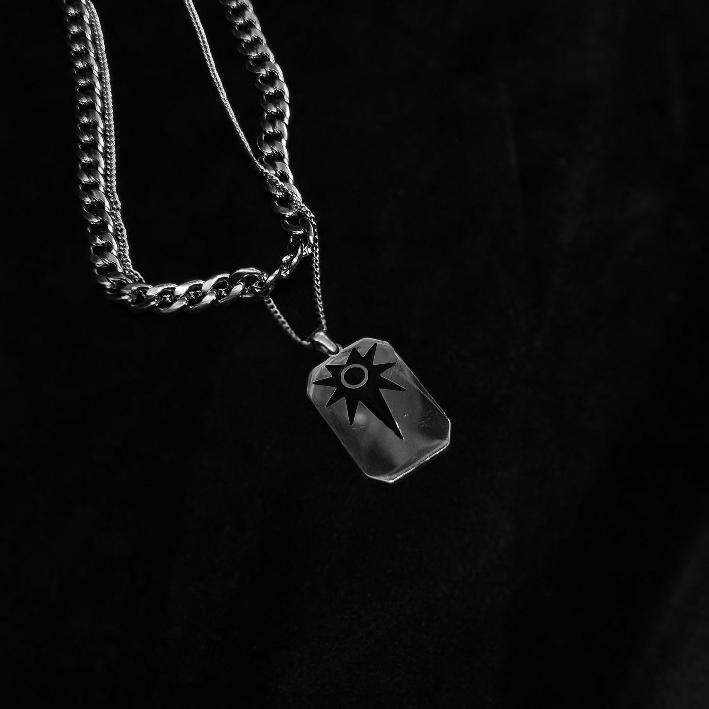 Polar Star Engraved Dog Tag