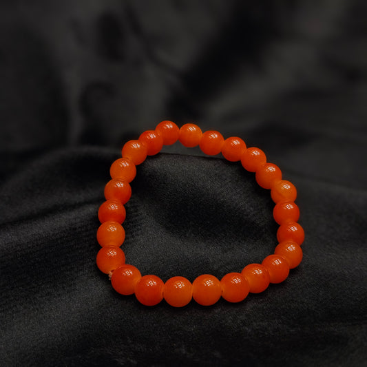 Burnt Orange Jasper Stone Bead Bracelet – Men's Essential Wristwear