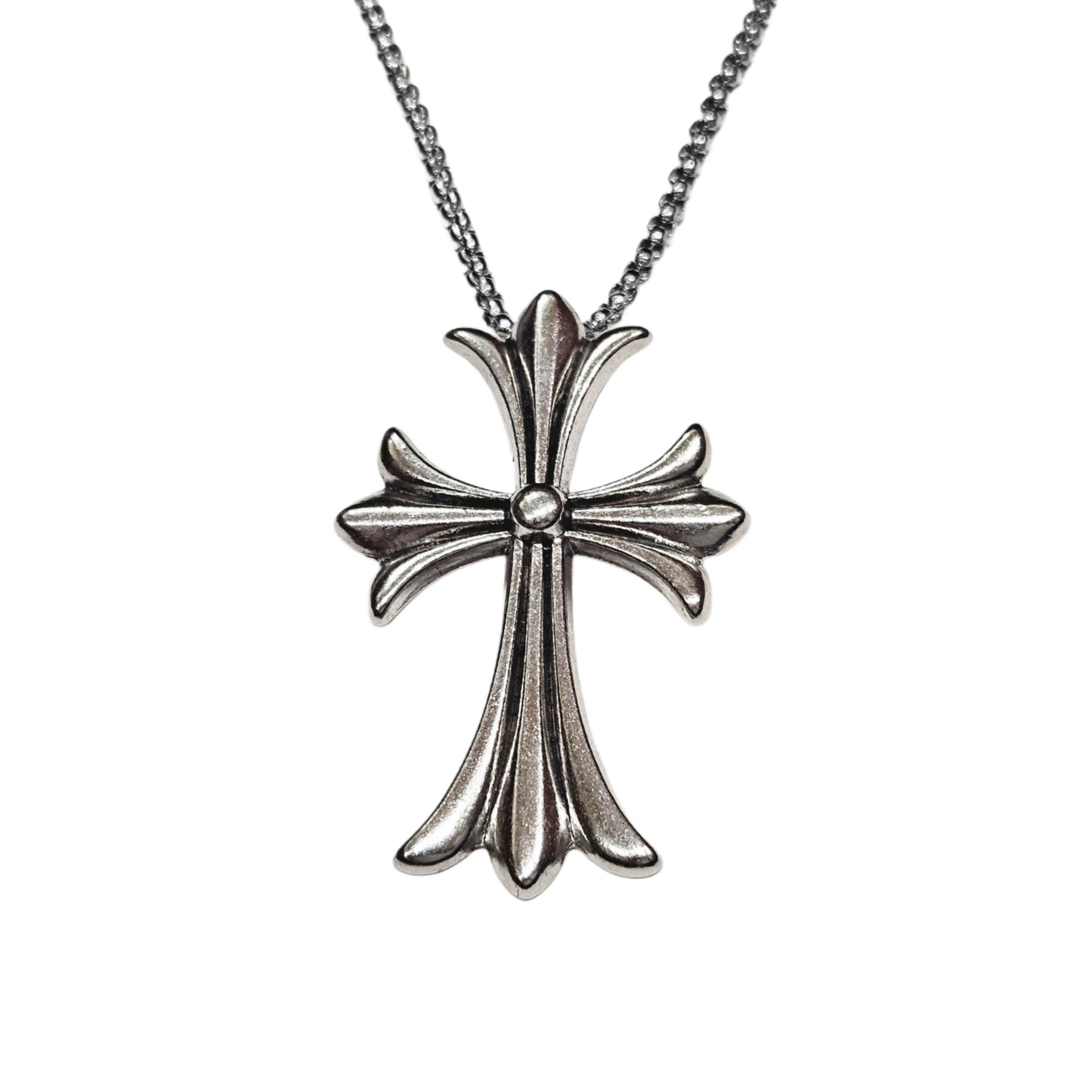 Gothic Flare Cross Pendant Necklace
