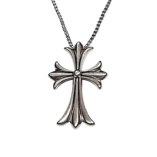 Gothic Flare Cross Pendant Necklace