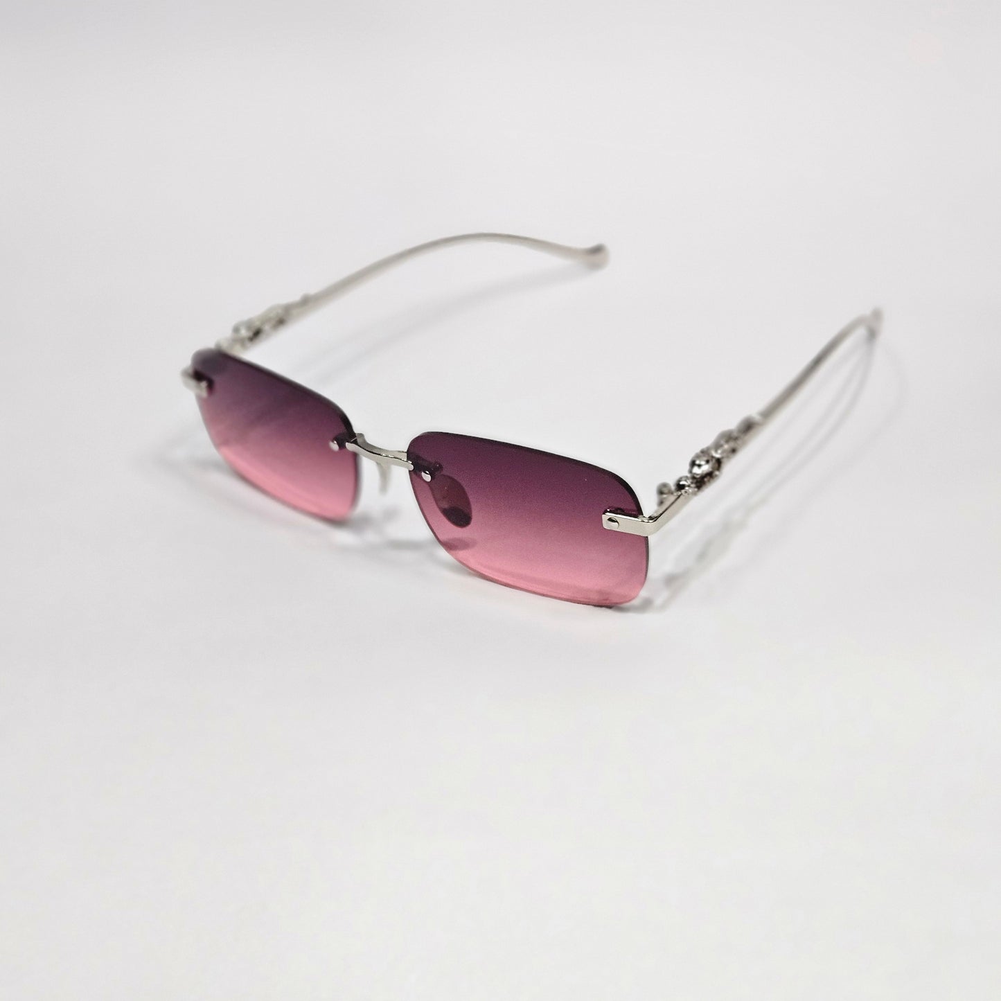 Rosé Horizon Rimless Shades