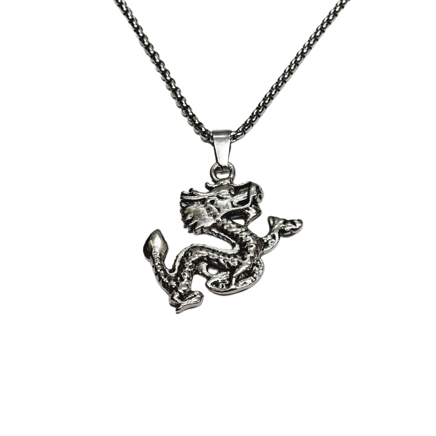 Asian Dragon Pendant Necklace