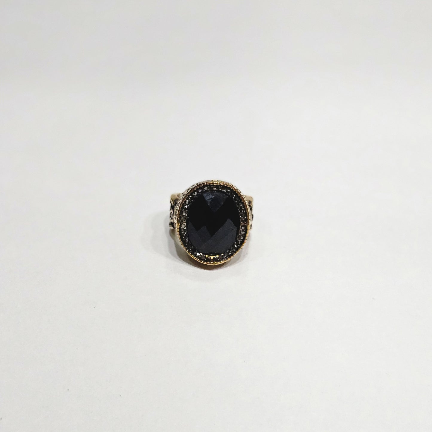The Grand Vizier Onyx Ring – Antique Gold Filigree Edition