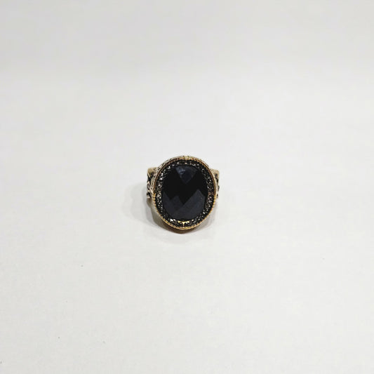The Grand Vizier Onyx Ring – Antique Gold Filigree Edition