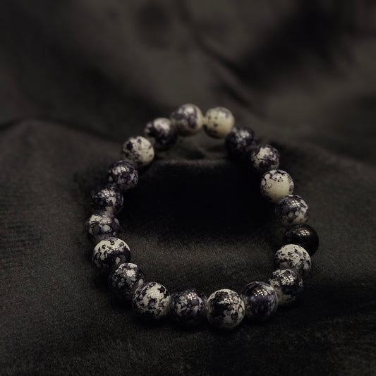 "Midnight Galaxy" Speckled Bead Bracelet – Men's Streetwear Essential