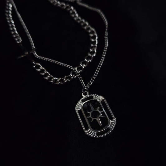 Radiant Solar Crest Dog Tag