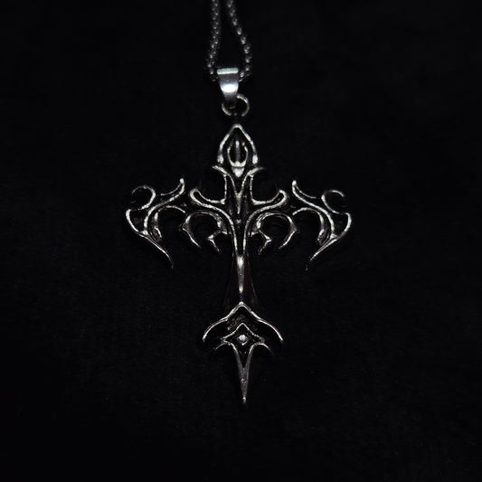 Vines of Thorns Gothic Cross Pendant